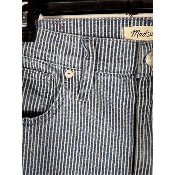 Madewell mid rise 9” skinny railroad stripe jeans size 29 - Picture 5 of 14